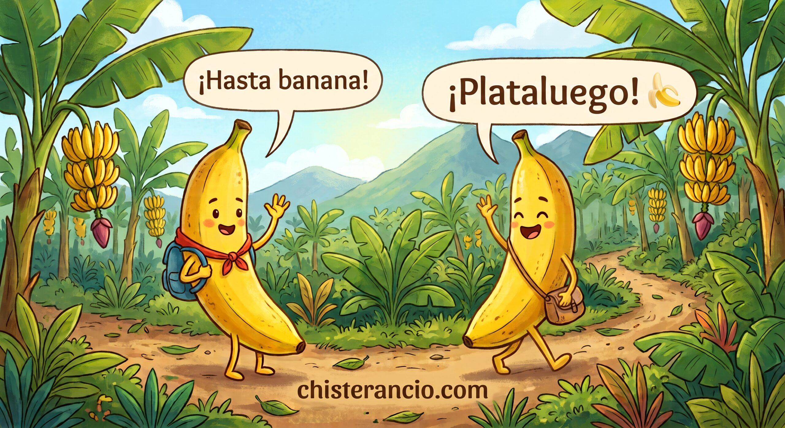 ¿Cómo se despiden los plátanos?